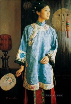 Chinese Painting - Begonia Chinese Chen Yifei